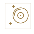 pictogramme d'un disque avec fond blanc club bâoli