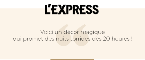 critique presse du magazine l'express sur le décor magique du bâoli cannes